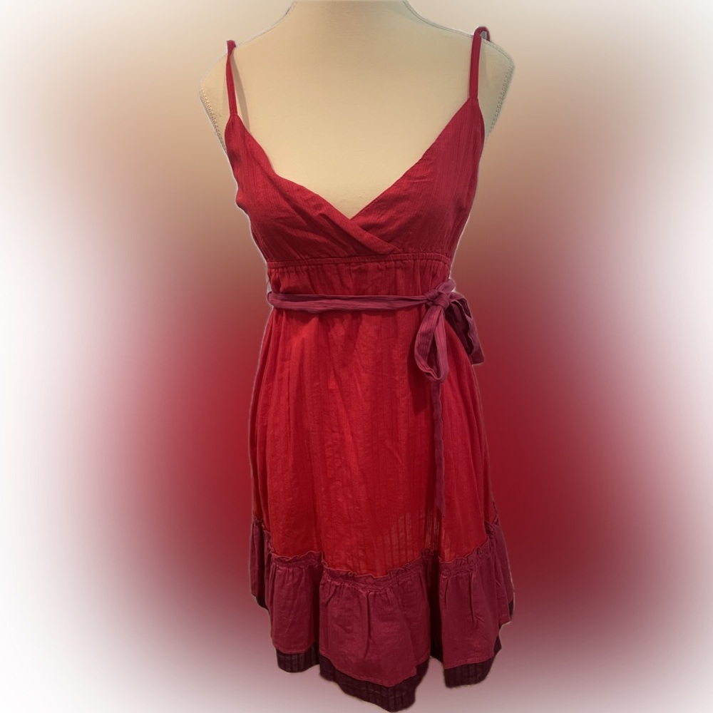 Wear It Declare It Red&purple Sundress Women’s  M